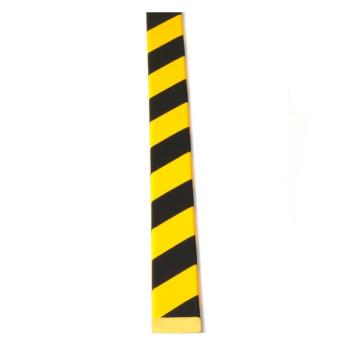 Výstražná ochranná lišta, 50x20 mm, obdĺžnik, dĺžka 5 m, žlto-čierna obrázok