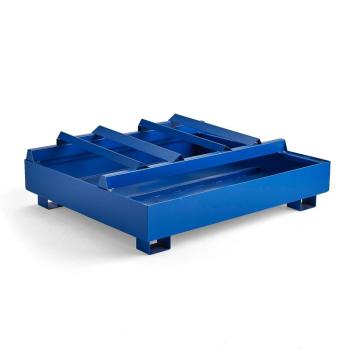 Záchytná paleta pre 2 sudy, horizontálne, 1250x1250x470 mm, 310 L obrázok