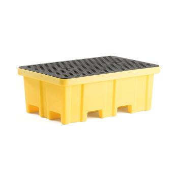 Záchytná vaňa pre 2 sudy, 1220x820x450 mm, žltá obrázok