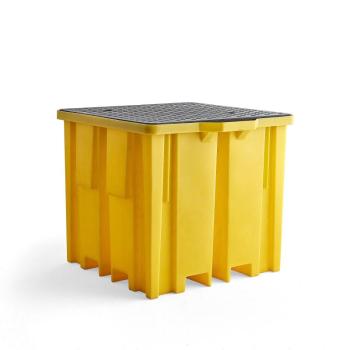 Záchytná vaňa pre IBC paletu, 1340x1230x1090 mm, žltá obrázok