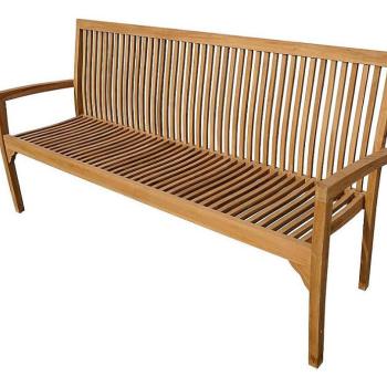 Záhradná lavica pevná RIVIERA 180 cm (teak) obrázok