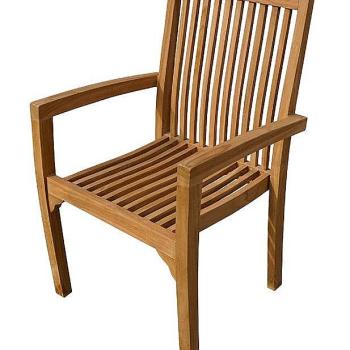 Záhradné pevné kreslo RIVIERA (teak) obrázok