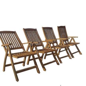 Záhradné polohovateľné kreslo RIVIERA (teak) obrázok