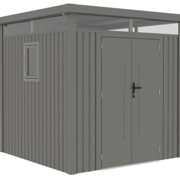Záhradný domček plocha 230 x 230 cm (sivá) obrázok