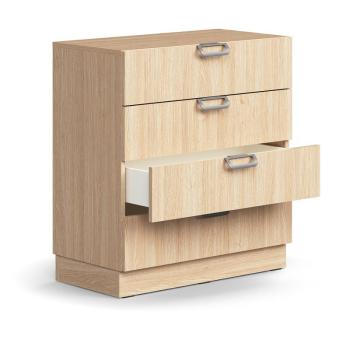 Zásuvkový kontajner QBUS, so soklom, 868x800x400 mm, dub obrázok