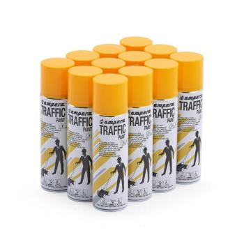 Značkovací sprej, 500 ml, 12 ks, žltá, (výdatnosť balenia cca. 600m) obrázok